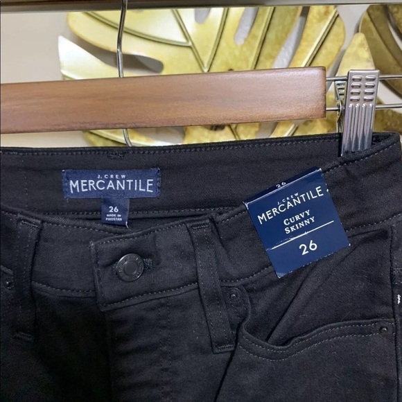 J Crew Mercantile Black Jean Curvy Skinny Size 26 - Picture 3 of 4